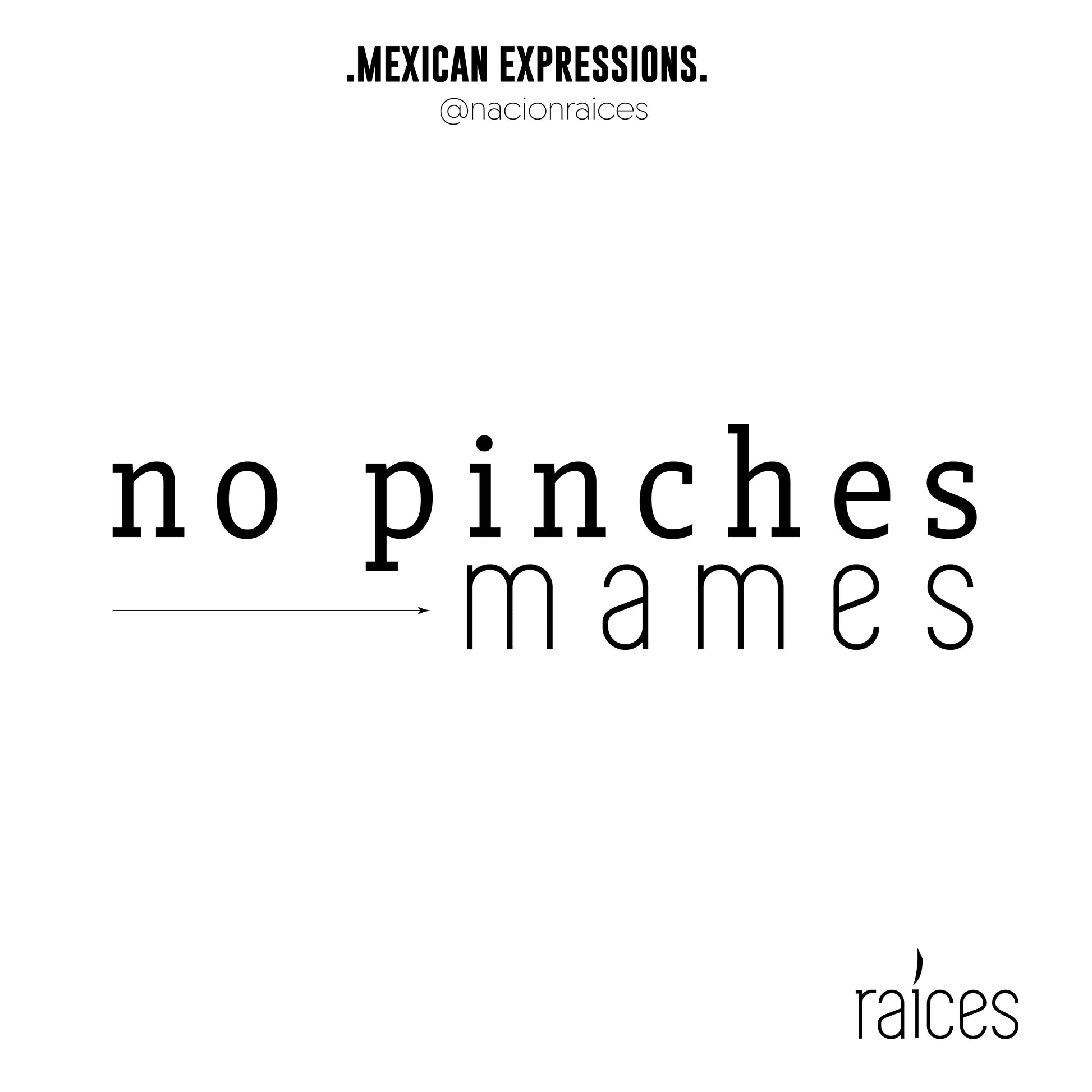 Camiseta  "No pinches manches”