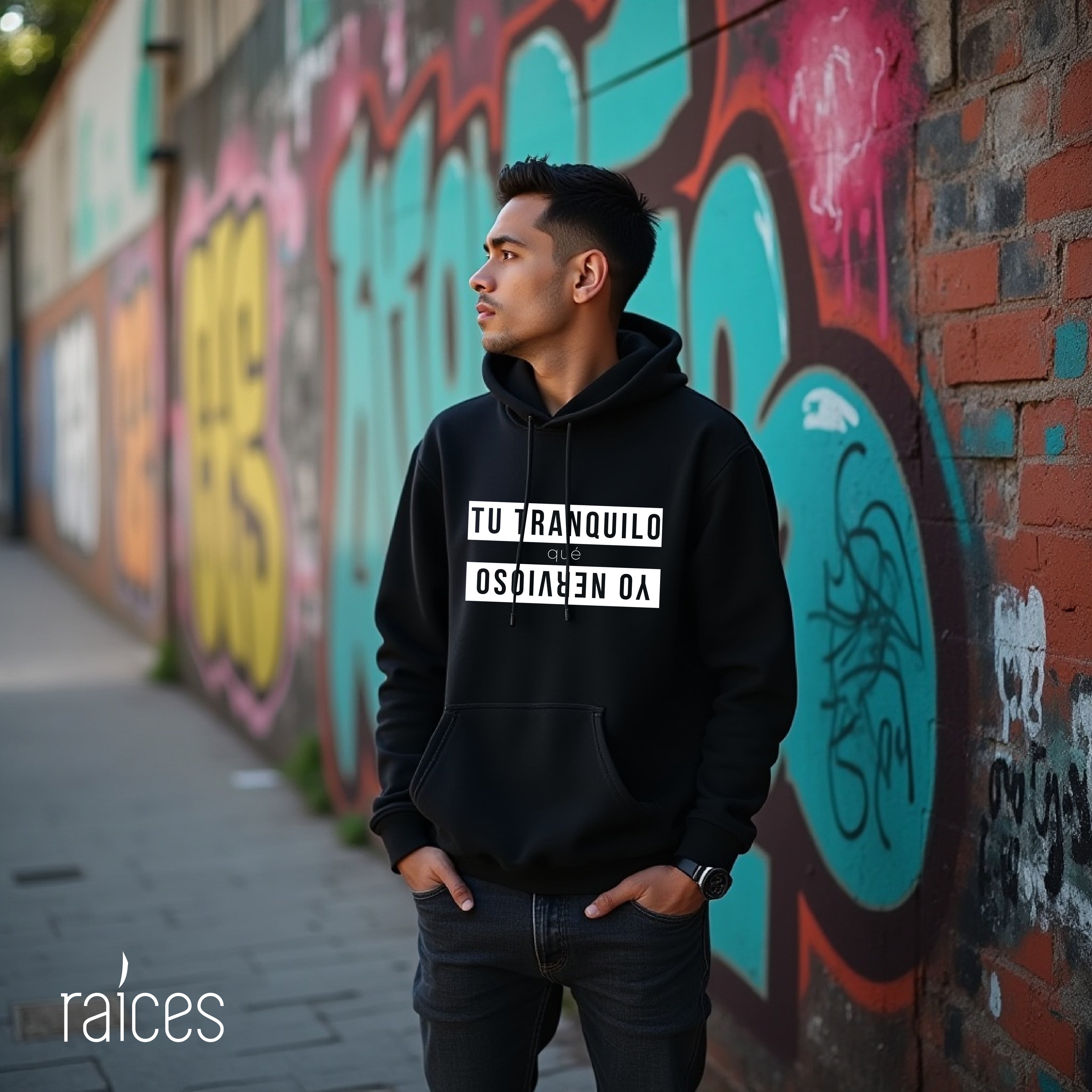 Hoodie "Tú tranquilo que yo nervioso"