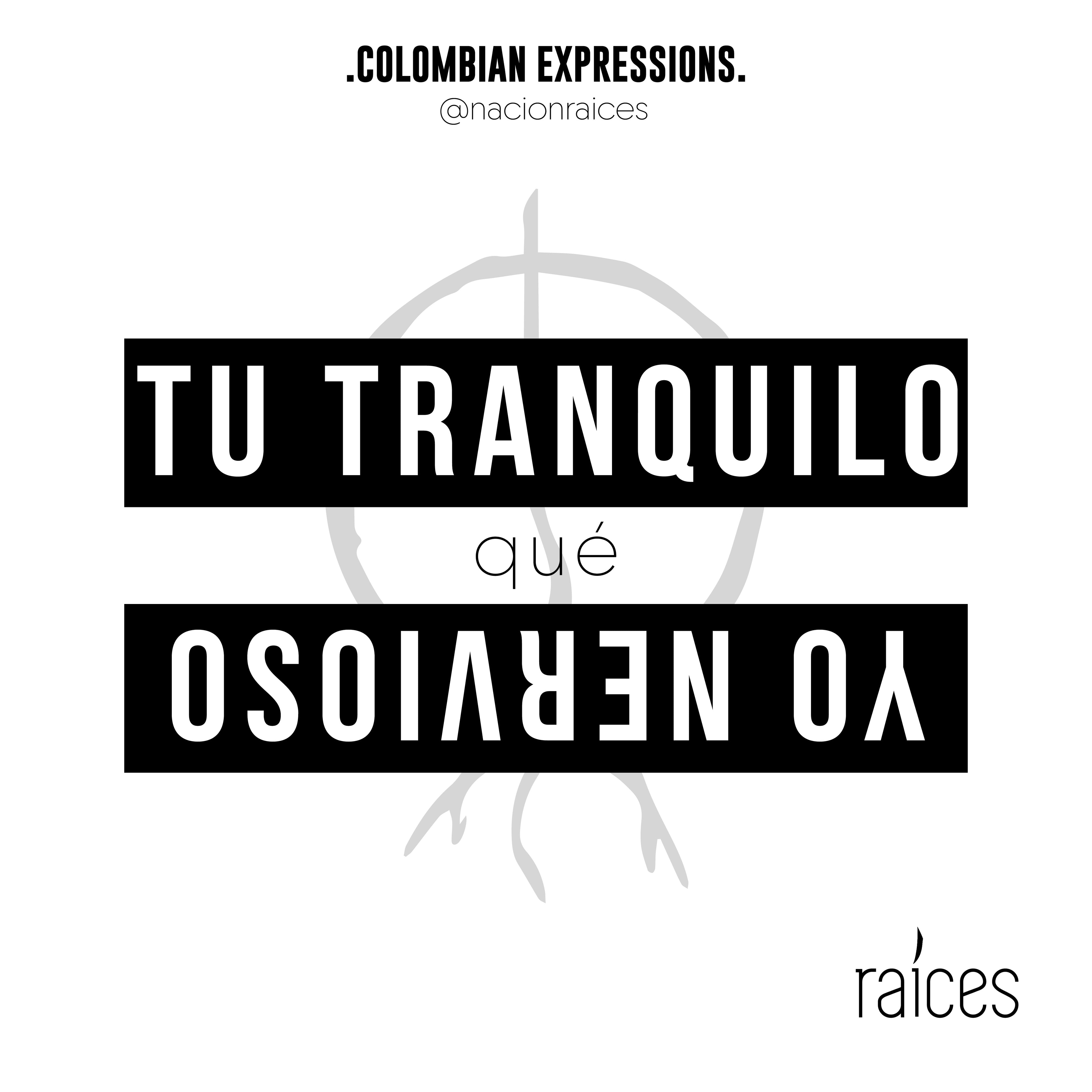 Camiseta  "Tú tranquilo que yo nervioso"